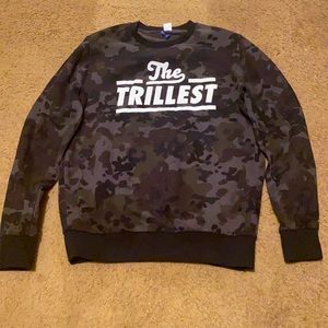 H&M Camouflage Divided Sweatshirt